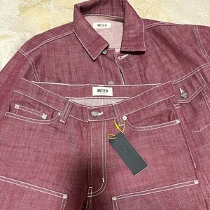 Mens denim Jacket size Small & jeans size 28. Worm once for 4 hours!